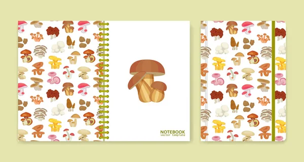 Diseño de portada para cuadernos o álbumes de recortes con setas — Vector de stock