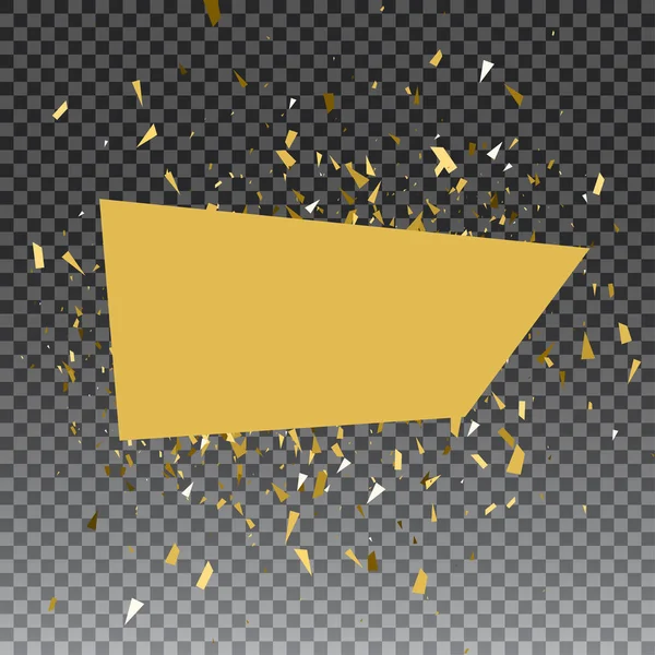 Astratto sfondo splatter glitter oro per la scheda, invito, brochure, banner, web design — Vettoriale Stock