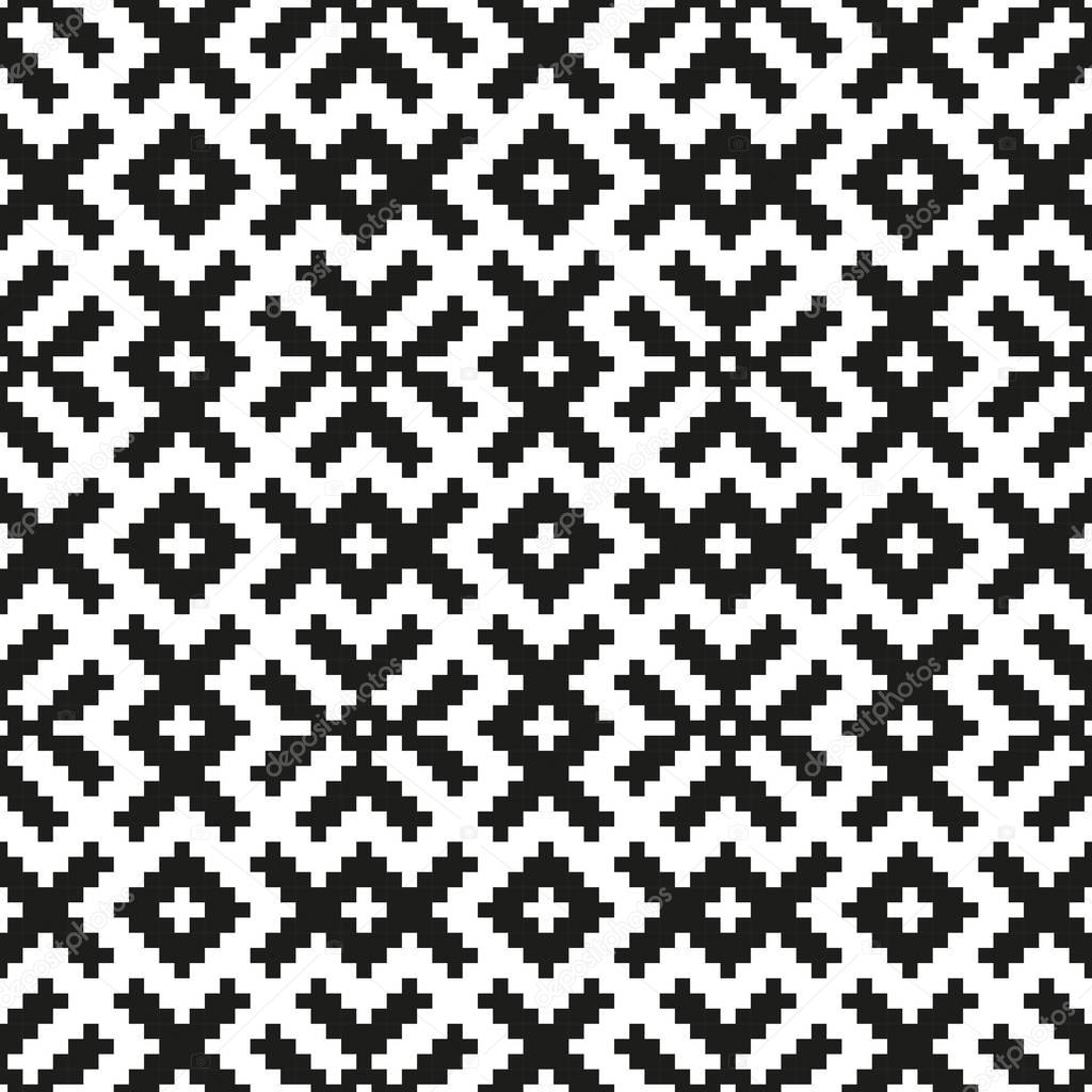 Mosaic seamless pattern. Modern geometric texture