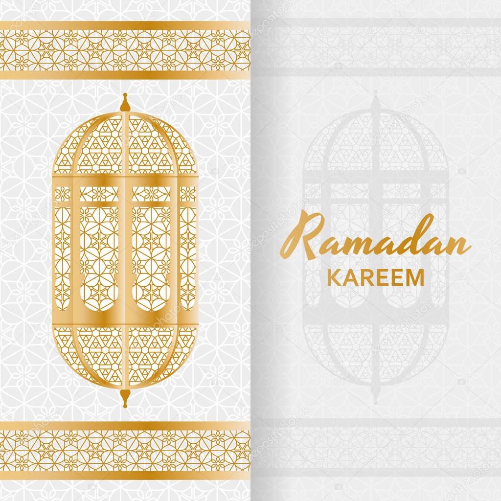 Ramadan Kareem Background. Islamic Arabic lantern