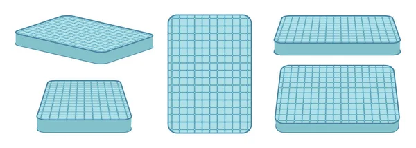 Colchón cómodo para dormir en diferentes posiciones — Archivo Imágenes Vectoriales