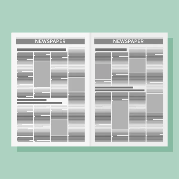 Graphical design newspaper template — Stock Vector