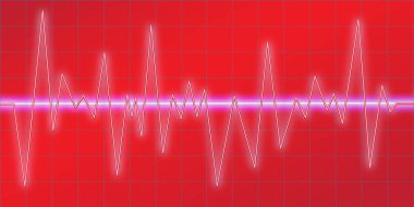 Ses dalgaları salınan kızdırma, neon ışık, spektrum analizi. Müzik ekolayzer. Genlik modülasyonu. Soyut teknolojik altyapı