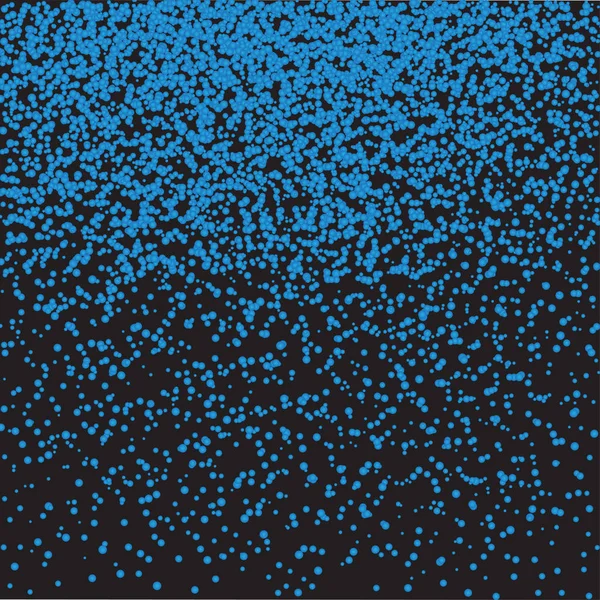 Texture bleue sur fond noir. Explosion bleue de confettis. Élément design. Illustration vectorielle — Image vectorielle