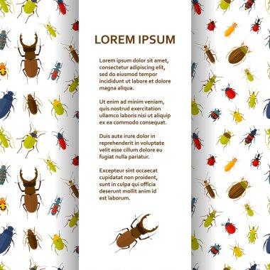 Düz poster veya başlık sayfası şablonu hata ile