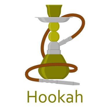 Nargile tütün ve nargile için boru ile düz. Beyaz arka plan üzerinde izole