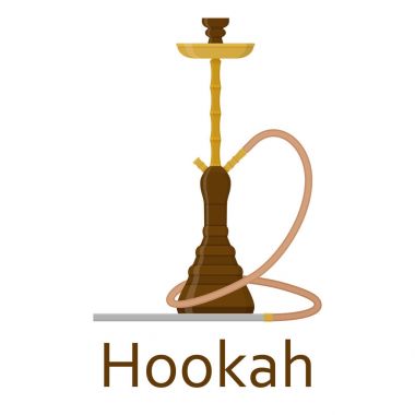 Nargile tütün ve nargile için boru ile düz. Beyaz arka plan üzerinde izole