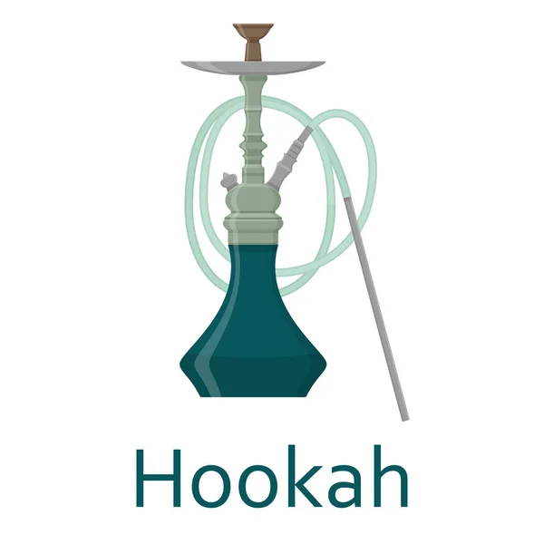 Hookah piso con pipa para fumar tabaco y shisha. Aislado sobre fondo blanco — Vector de stock