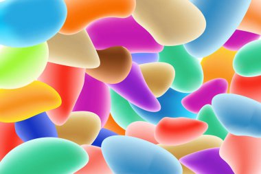 Vektör tasarım şablonunda trendy parlak renkleriyle soyut sıvı şekilleri, fütüristik poster, afiş ve kapak tasarımları