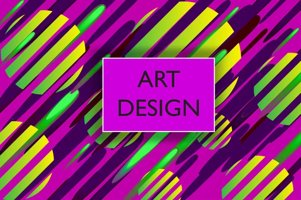 Astratto colorato sfondo banner giocoso con elemento di design texture divertente. Illustrazione vettoriale — Vettoriale Stock
