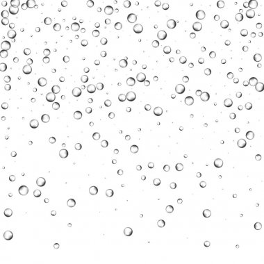 Gerçekçi şeffaf renkli sabun köpüğü ile rainbobubbles su altı doku üzerinde şeffaf arka plan izole kümesi.