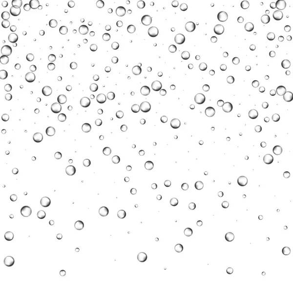Sada realistické transparentní barevné mýdlových bublin s rainbobubbles podvodní texturou izolované na průhledném pozadí. — Stockový vektor