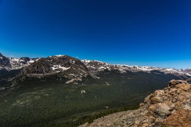 İz Ridge Road Rocky Dağı Milli Parkı'nda 
