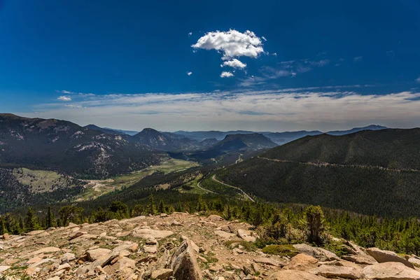 Rainbow křivka Overlook v Rocky Mountain National Park — Stock fotografie