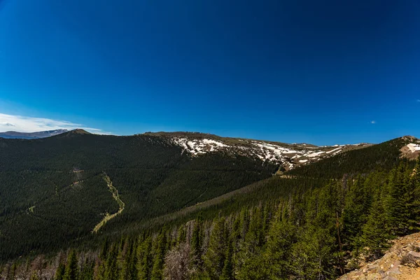 Rainbow křivka Overlook v Rocky Mountain National Park — Stock fotografie