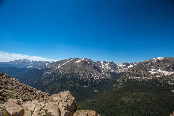 Silnici v Rocky Mountain National Park — Stock fotografie