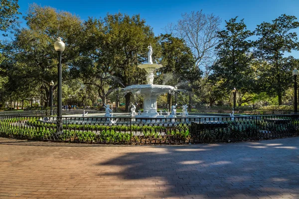 Fuente del Parque Forsyth — Foto de Stock