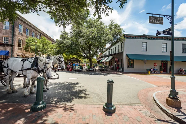 Mercado de Savannah City — Foto de Stock