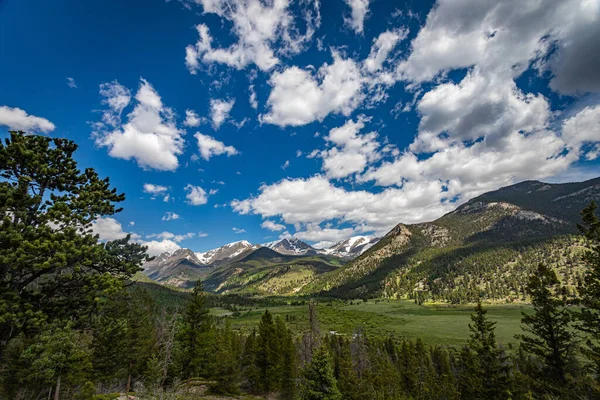 Vue Panoramique Parc National Des Rocheuses Dans Colorado Depuis Trail — Photo