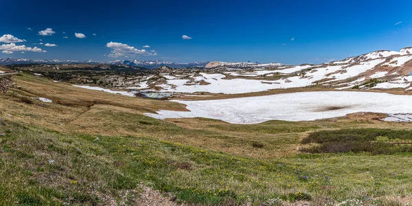 Beartooth Karayolu Montana Wyoming Deki 212 Yol Red Lodge Ile — Stok fotoğraf