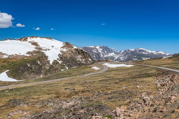 Beartooth Highway Участок Шоссе 212 Монтане Вайоминге Между Red Lodge — стоковое фото