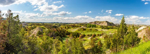 Scenic Loop Road Het Theodore Roosevelt National Park Biedt Talloze — Stockfoto