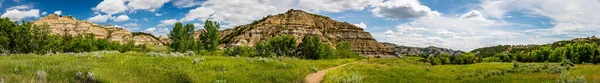 Panoramic View Scenic Drive North Unit Theodore Roosevelt National Park — Stock Photo, Image