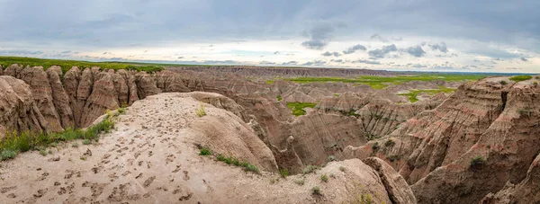 Badlands National Park Położony Jest Południowo Zachodniej Dakocie Południowej Wyposażony — Zdjęcie stockowe