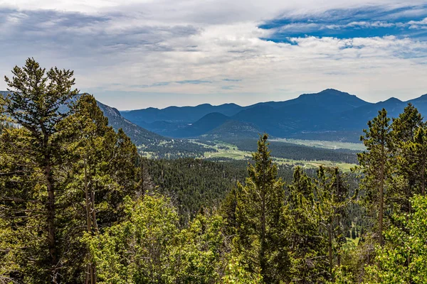 Uma Vista Panorâmica Parque Nacional Montanha Rochosa Colorado Partir Fall — Fotografia de Stock