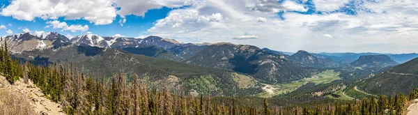 Uma Vista Panorâmica Parque Nacional Montanha Rochosa Colorado Partir Trail — Fotografia de Stock