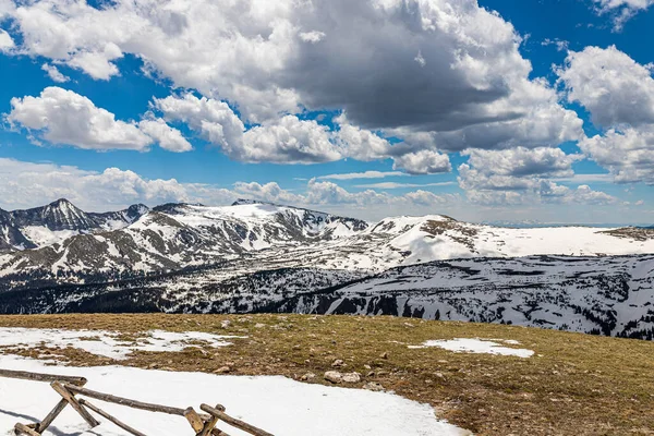 Panoramatický Výhled Národní Park Rocky Mountain Coloradu Trail Ridge Road — Stock fotografie