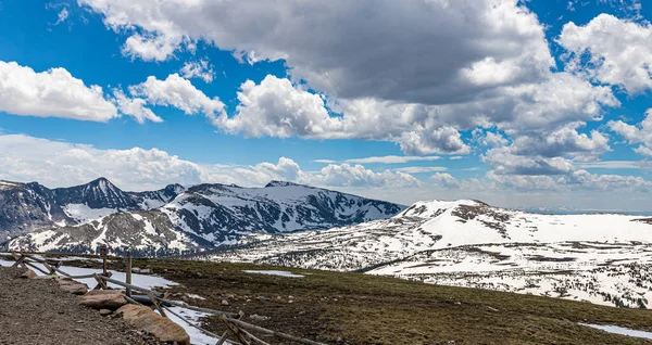 Panoramatický Výhled Národní Park Rocky Mountain Coloradu Trail Ridge Road — Stock fotografie