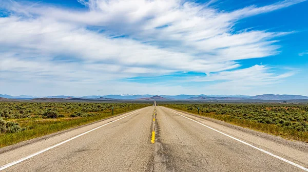 Noordwaarts Idaho Route Bij Shoshone Met Sawtooth National Recreation Area — Stockfoto