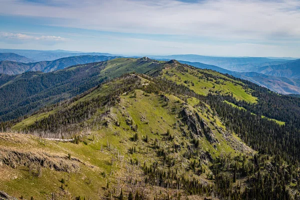 The Heaven\'s Gate Vista overlooks the Seven Devils Mountain and the Hells Canyon National Recreation Area in western Idaho.