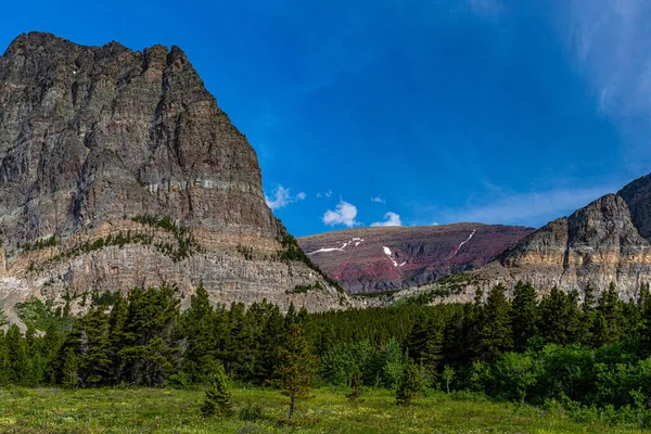 Altyn Peak Apikuni Mountain Many Glacier Area Glacier National Park — Stock Photo, Image