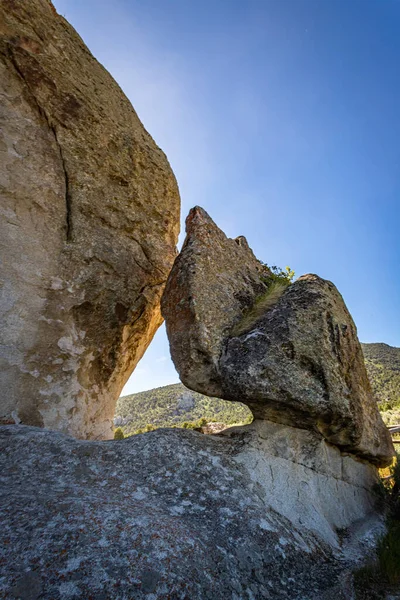 アイダホ州の岩市はカリフォルニア トレイルの中間地点であり 今日ロッククライミング活動を提供している — ストック写真