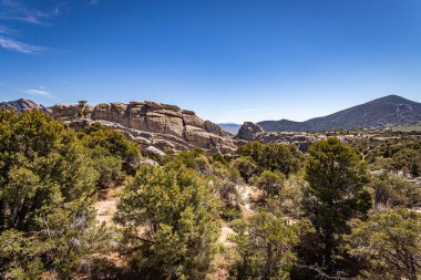 Idaho 'daki Kayalıklar Şehri, Kaliforniya patikasının orta noktasını belirledi ve bugün kaya tırmanışı etkinlikleri sunuyor..