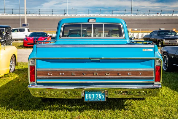 Daytona Beach Usa November 2018 1972 Blue Chevrolet Pickup Truck — Stock Photo, Image