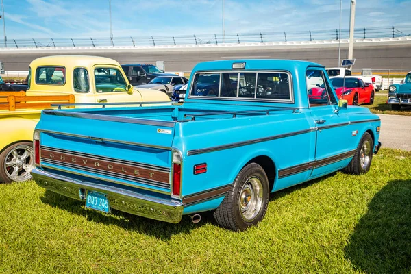 Daytona Beach Noviembre 2018 1972 Camioneta Chevrolet Azul Otoño 2018 —  Fotos de Stock