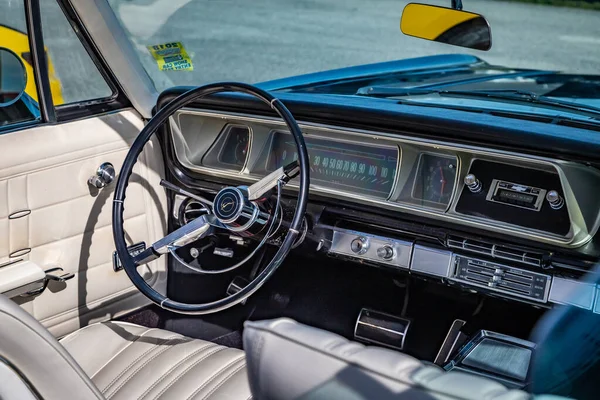 Daytona Beach Usa Novembro 2018 1966 Preto Chevrolet Impala Porta — Fotografia de Stock