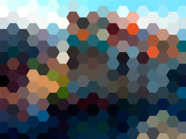 Vektör soyut altıgen manzara arka plan