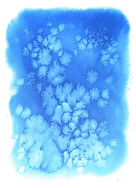 Abstraktní akvarel zimní pozadí — Stock fotografie