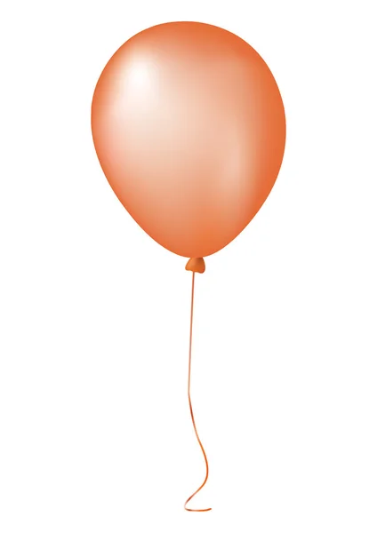 Balão de ar único evento de coleta laranja —  Vetores de Stock