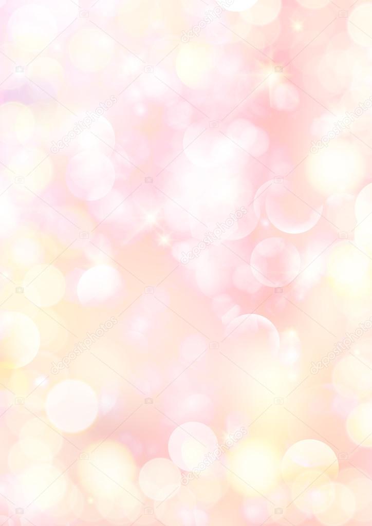 Yellow and pink gradient blank bubble bokeh background 