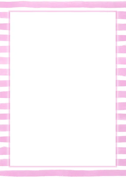 Girly rose bande motif fond blanc — Photo