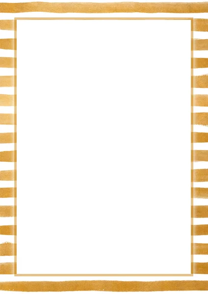 Tira de pintura dorada patrón fondo en blanco —  Fotos de Stock
