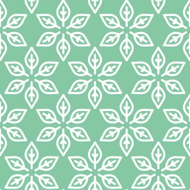 Retro yaprak yeşil sorunsuz arka plan şeklinde
