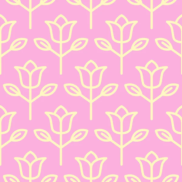 Fond texturé sans couture en forme de rose rétro — Image vectorielle