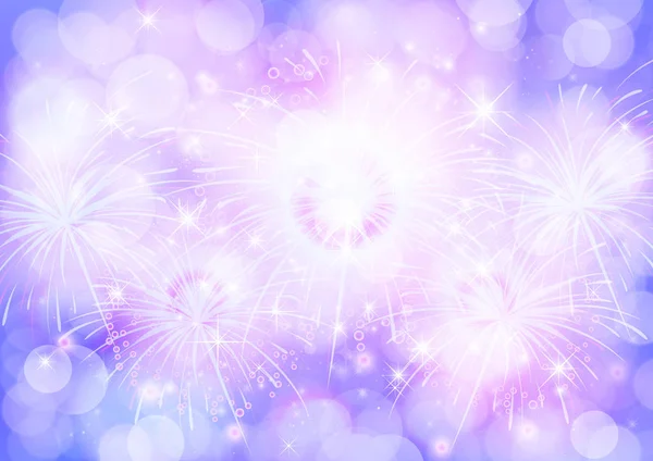 Blu e viola texture sfondo bokeh e fuochi d'artificio — Vettoriale Stock