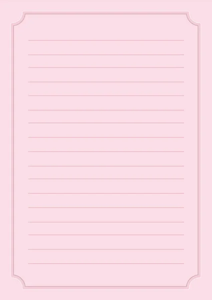빈티지 테두리 선 분홍색 종이 배경 — 스톡 사진